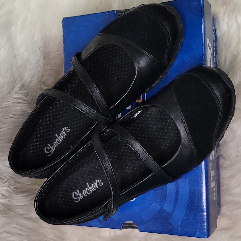 Women's Skechers Bikers-Step Up, Black, US Size 9.5